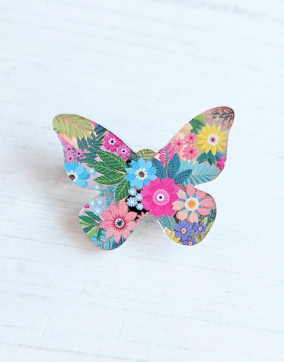 Spring Brooch Model Butterfly Brooch, Spring flowers – The Reversible Robin