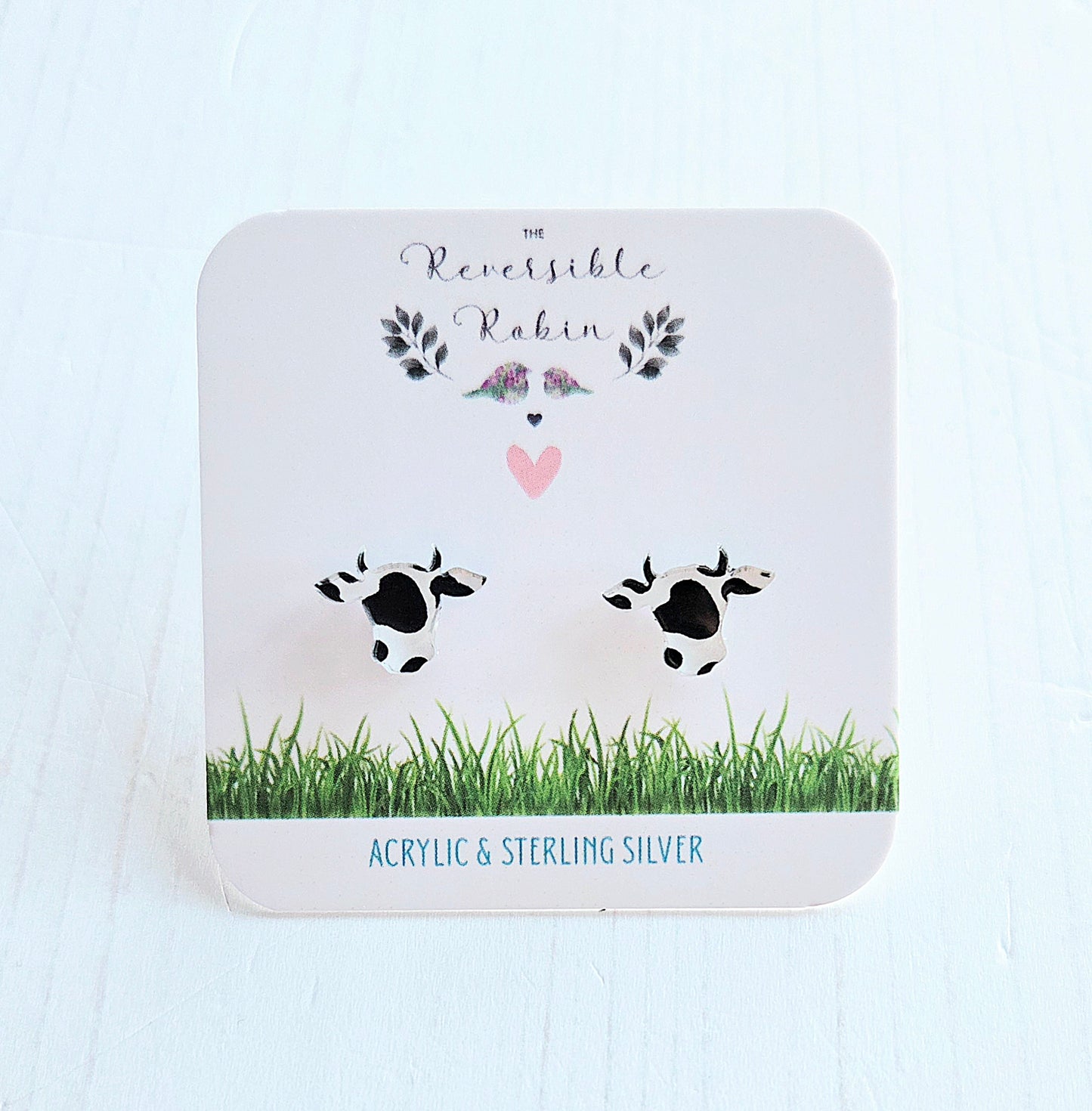 Cow studs with horns