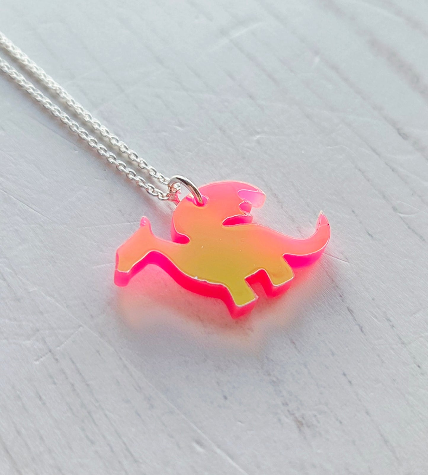Dragon pendant, Sunset Iridescent
