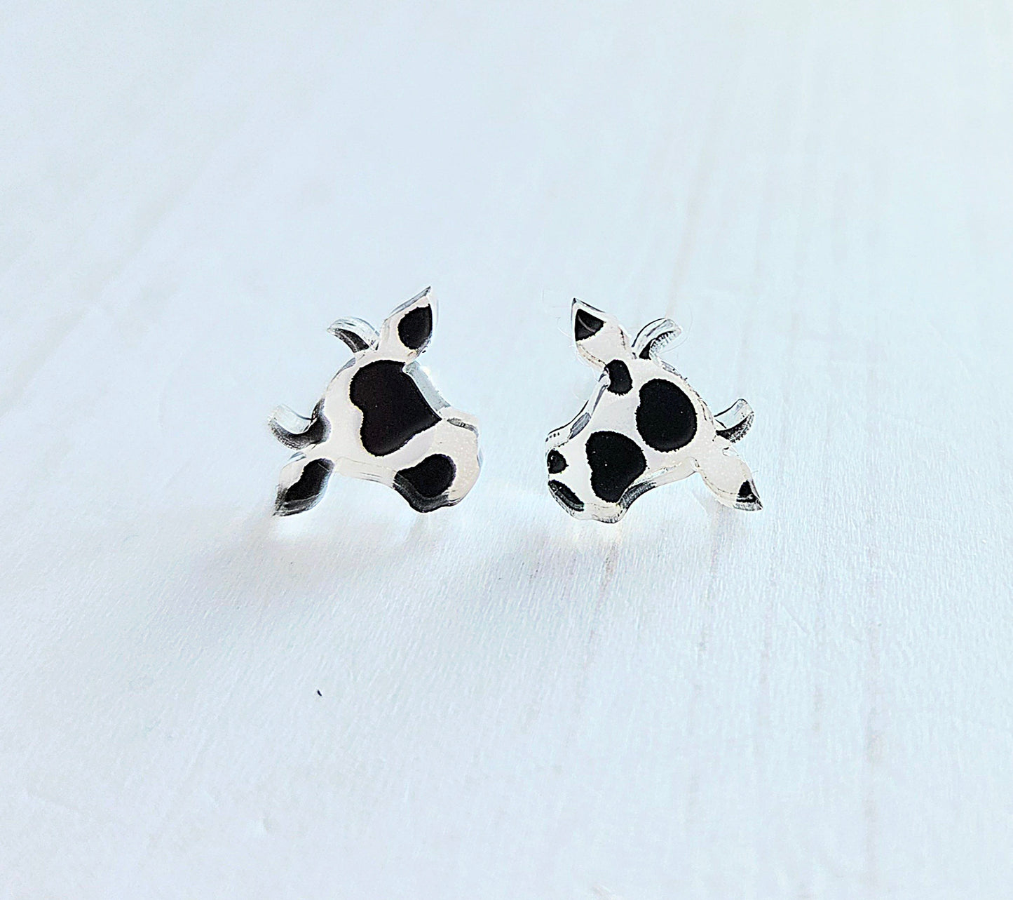 Cow studs with horns