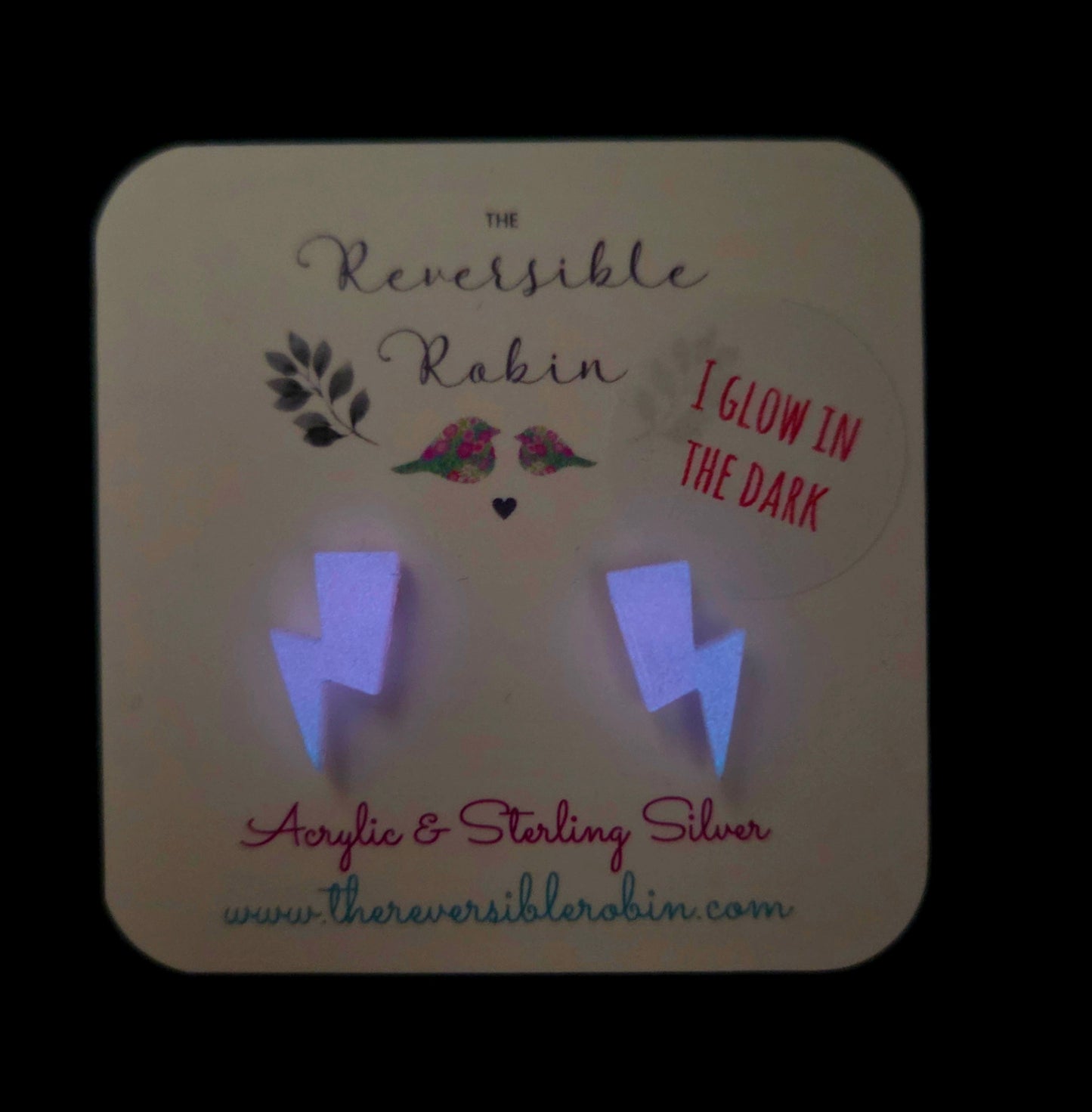 Lightning Bolt Glow in the dark studs