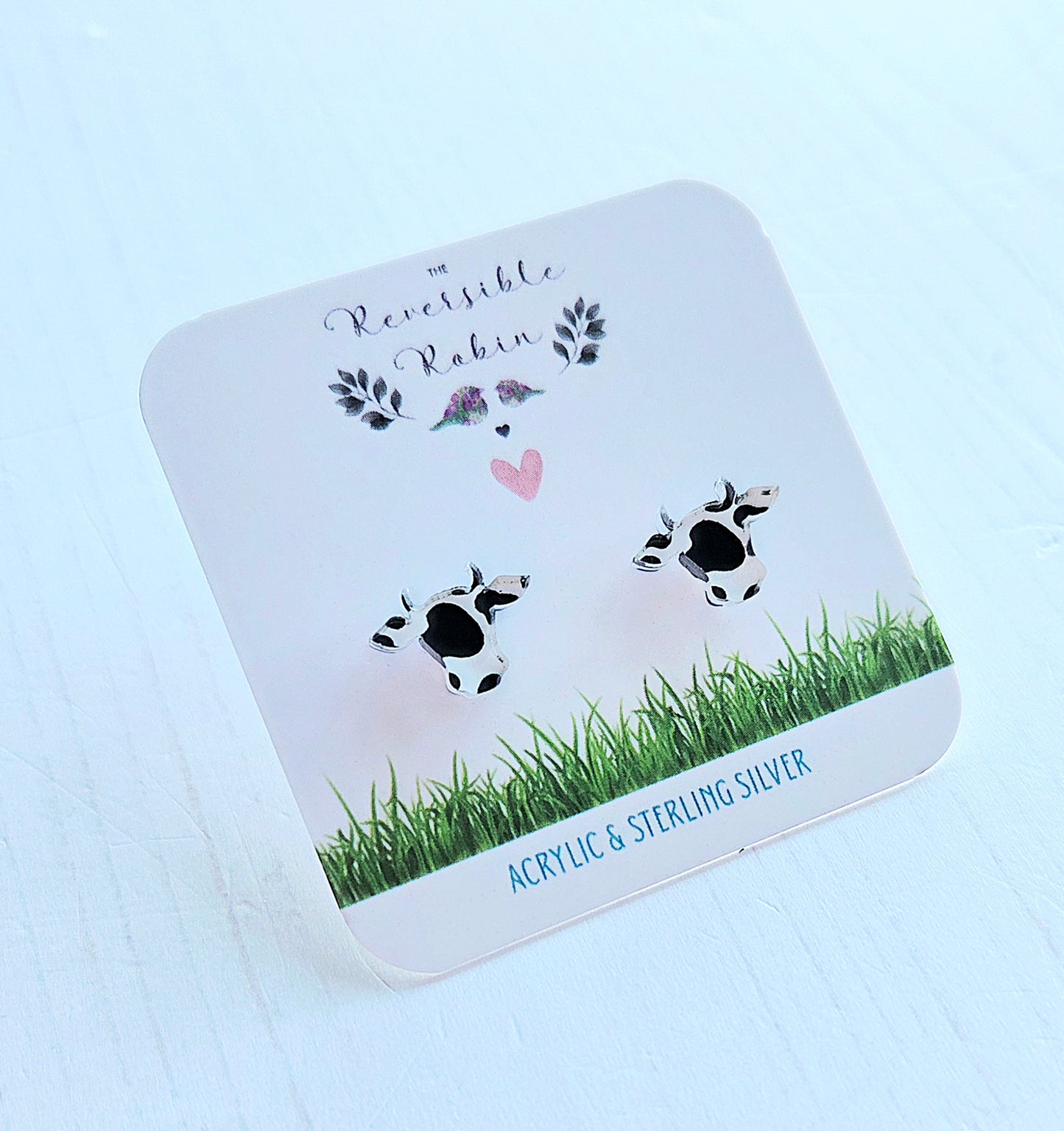 Cow studs with horns
