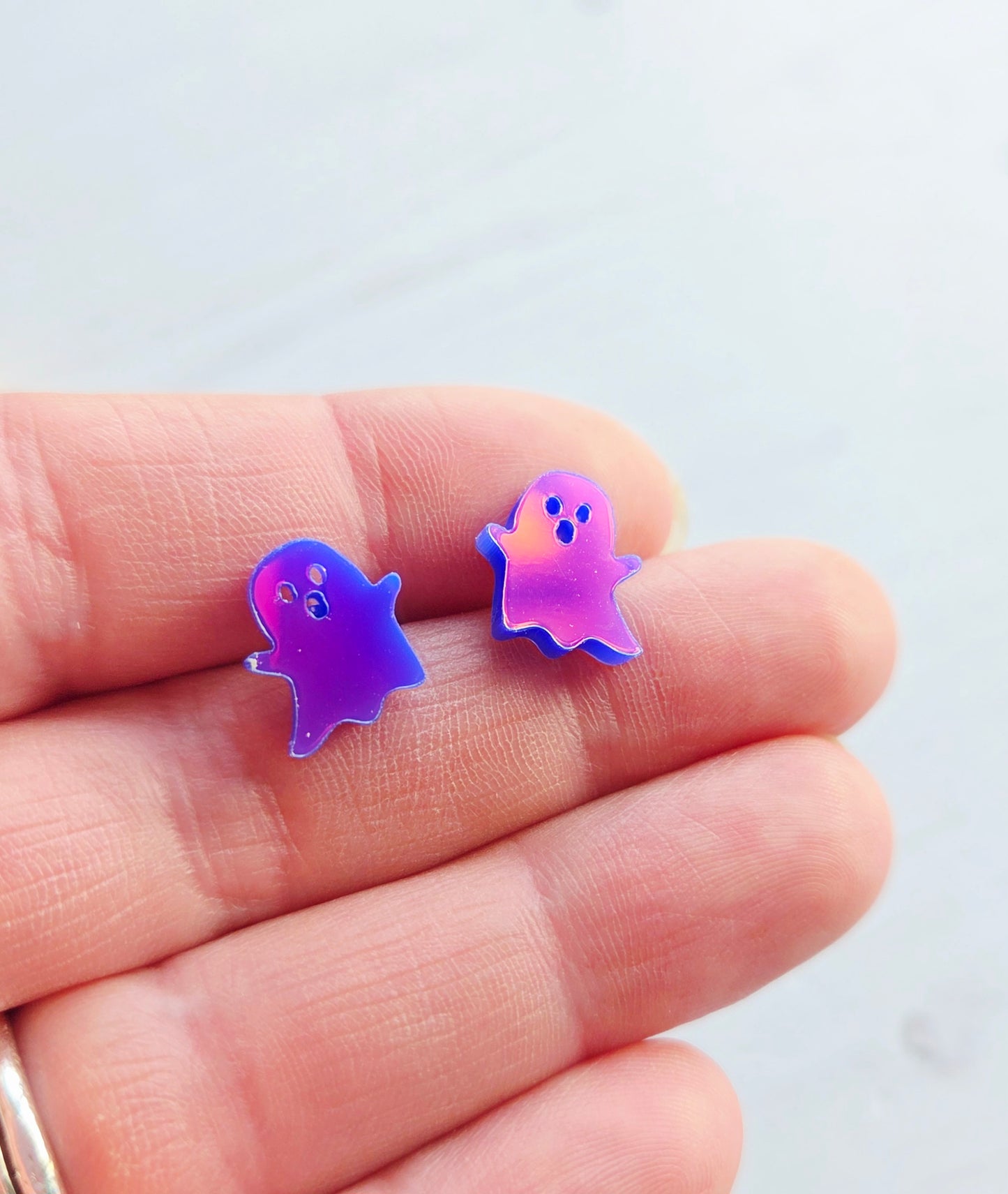 Ghost Studs, Iridescent