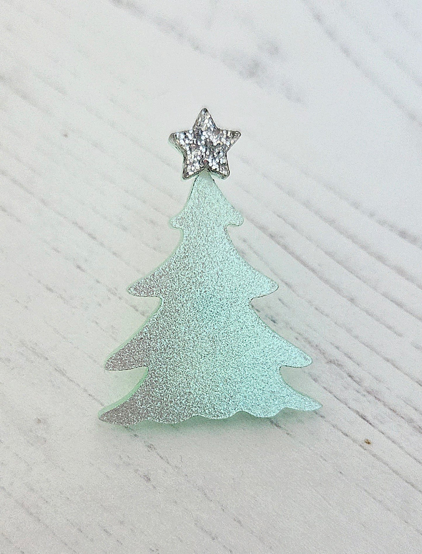 Christmas Tree Pin Brooch, Winter Frost