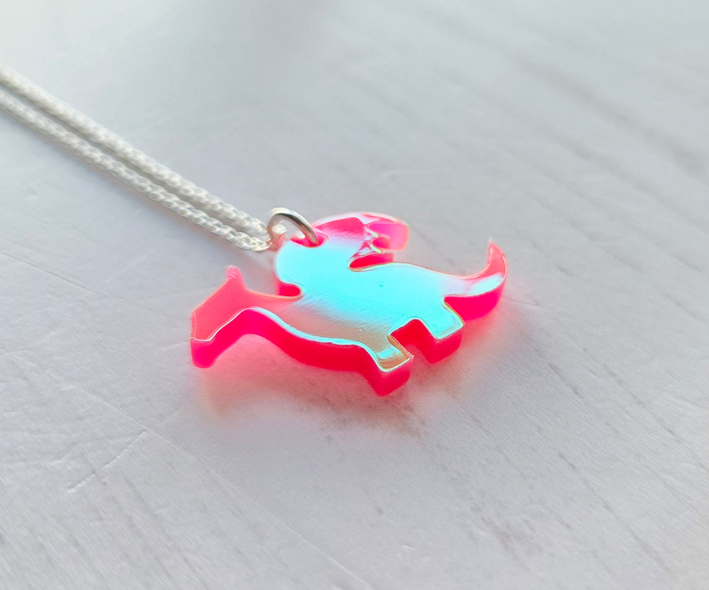 Dragon pendant, Sunset Iridescent