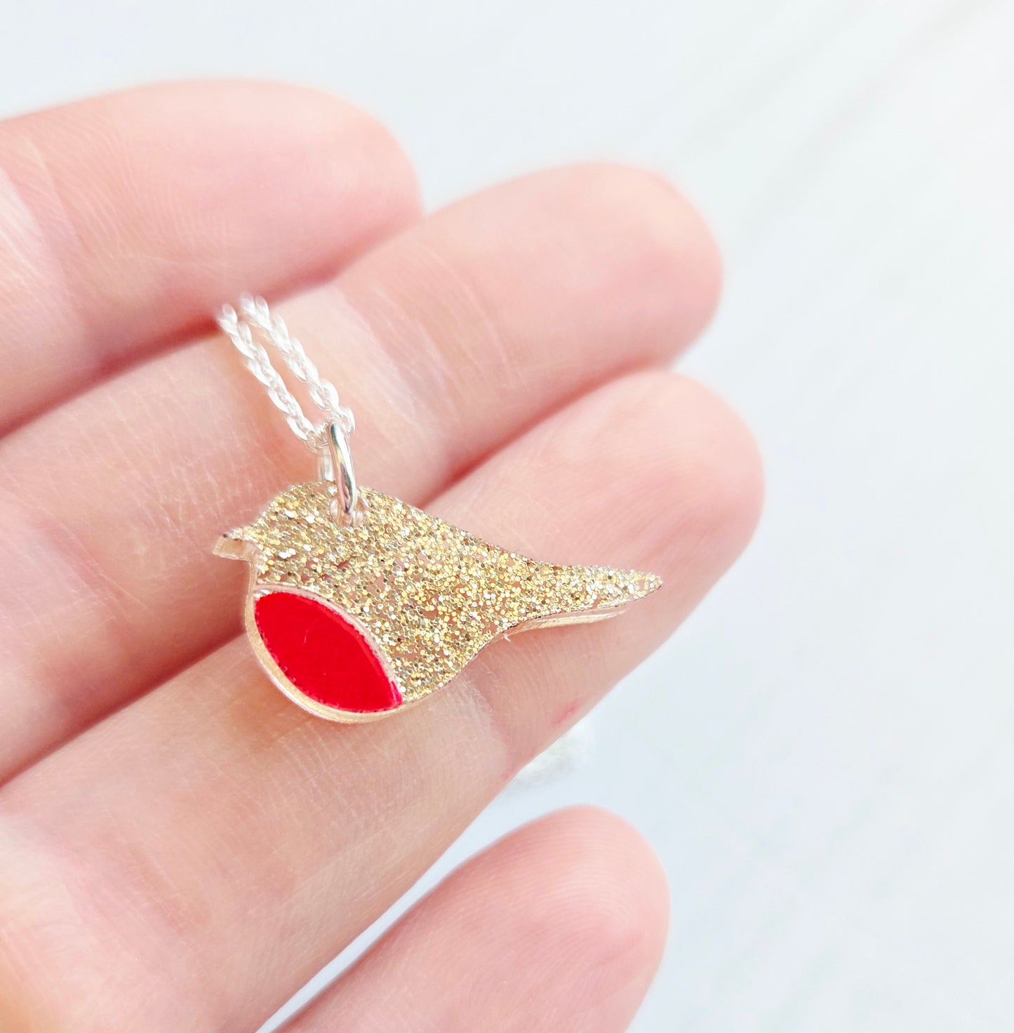 Robin Pendant, Champagne Shimmer Limited Edition