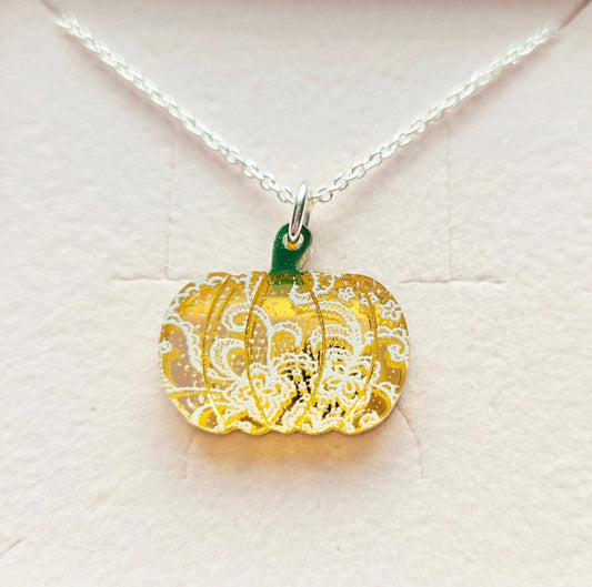 Pumpkin Pendant, Gold Mirror